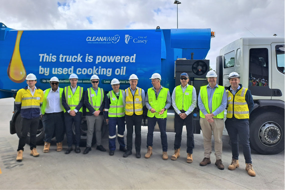 Viva Energy supplied HVO100 performs for Cleanaway fleet decarbonisation